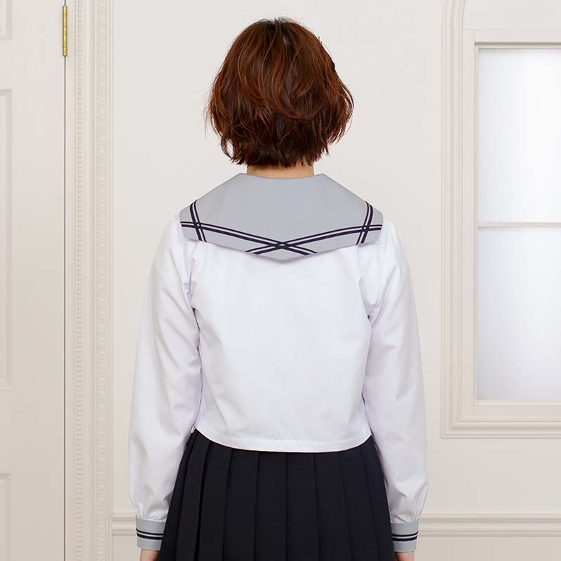 シンギュラリティ高等学校セーラーえりセット（グレー）