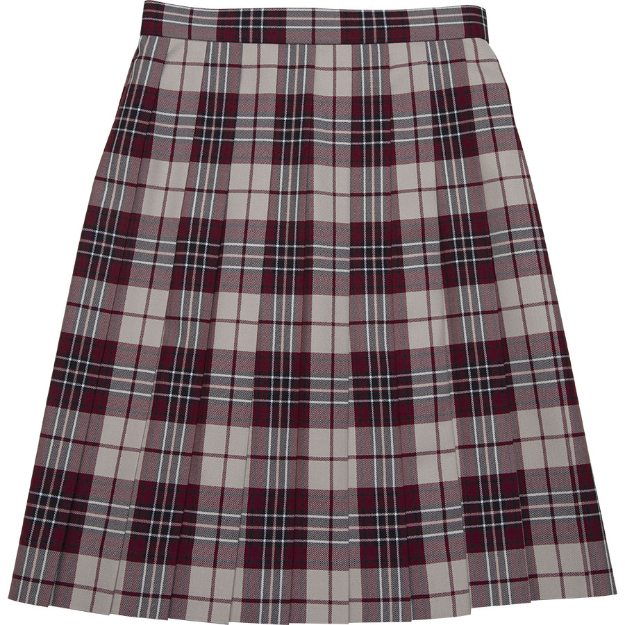 WKR442　雨上がりの夕暮れ　～ベージュえんじチェックスリーシーズンスカート