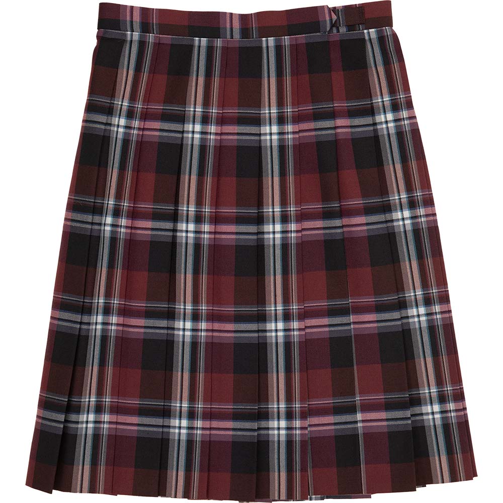 アップ高等学院 ワイン紺チェックスカート