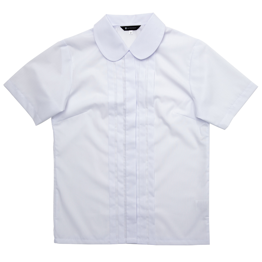 Aqua Noble　～RISA + THE STARLIGHTオリジナル丸えりピンタックブラウス（半袖）