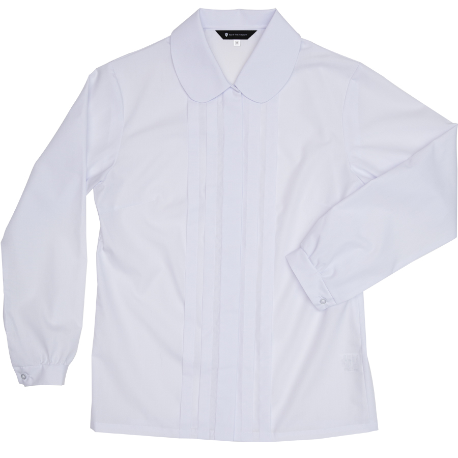 Aqua Noble　～RISA + THE STARLIGHTオリジナル丸えりピンタックブラウス（長袖）