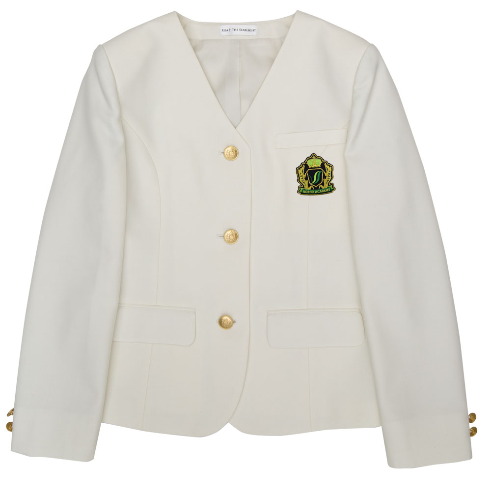 豊翔高等学院セーラー服用オフホワイトイートン（エンブレム付）(HS)