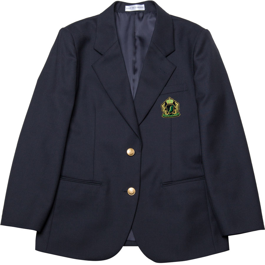 豊翔高等学院　女子用紺ブレザー（丸洗い対応）（エンブレム付）(HS)