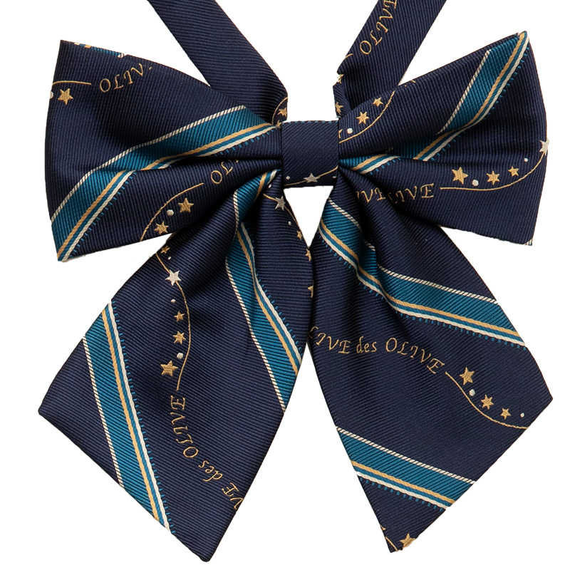 2K50055-88　ウェーブロゴストライプリボン　紺