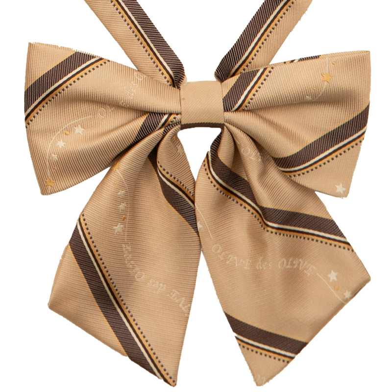 2K50055-28　ウェーブロゴストライプリボン　ベージュ