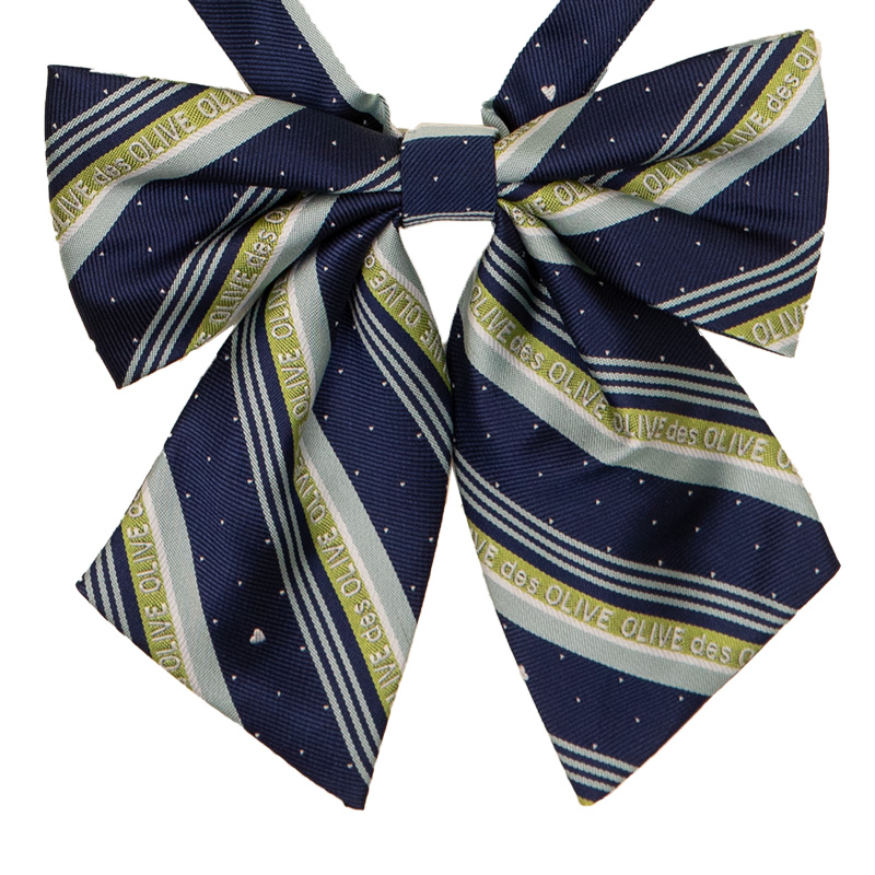 2K50053-45　ストライプドットロゴリボン　緑