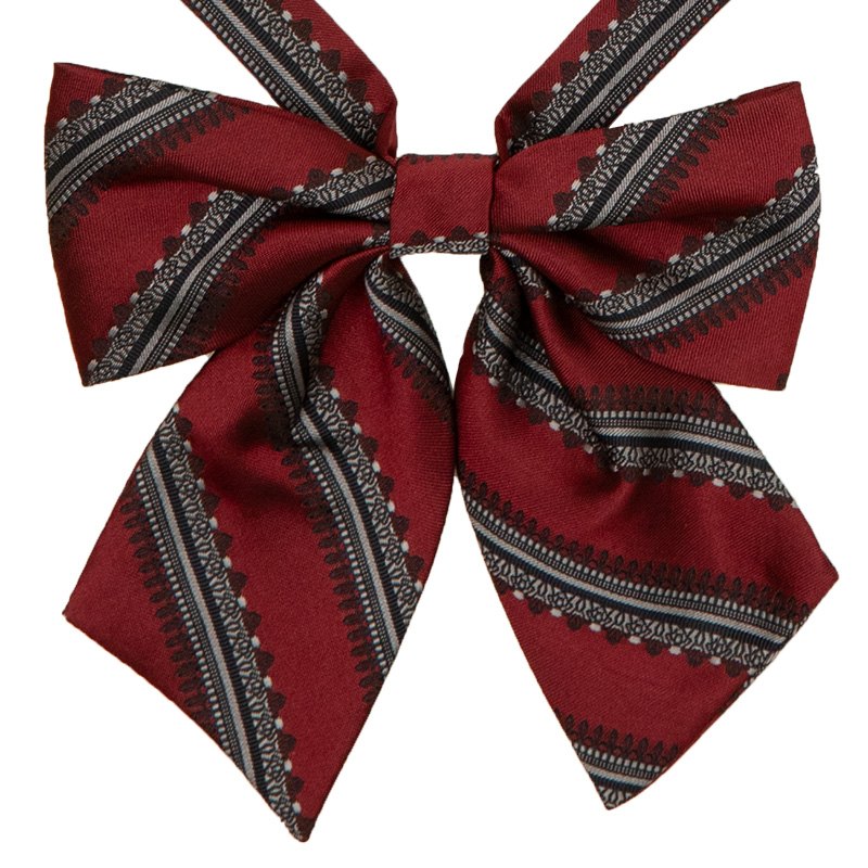 2K50051-18　レース柄リボン　赤