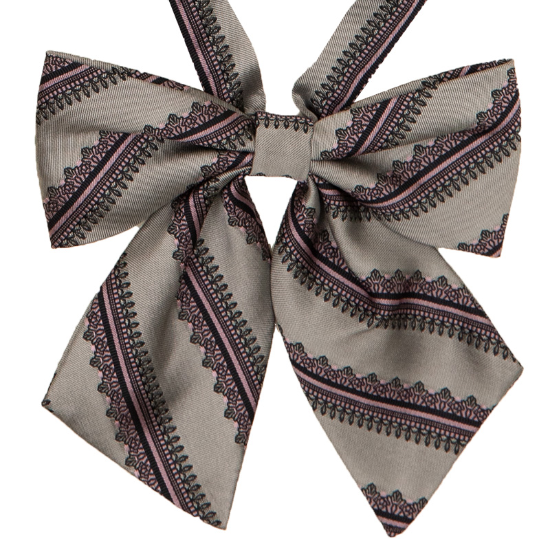 2K50051-06　レース柄リボン　グレー