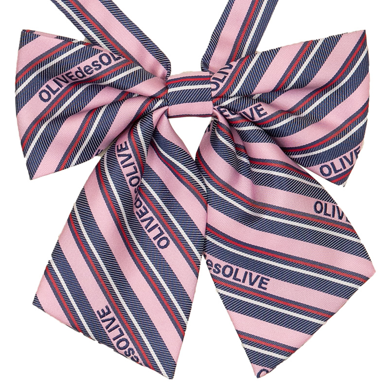 2K50050-12　ロゴストライプリボン　ピンク