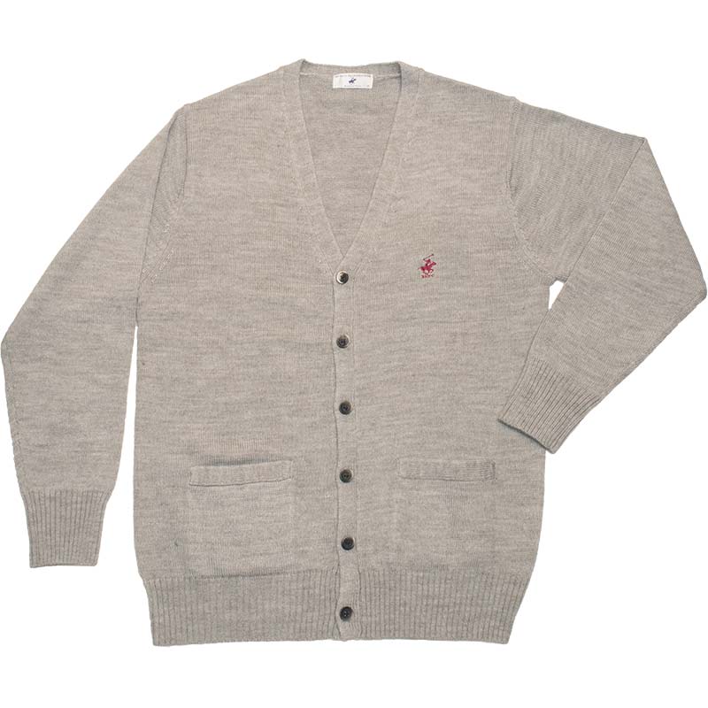 BEVERLY HILLS POLO CLUB ウール混カーディガン KP918-6 （ライトグレー）（HS)