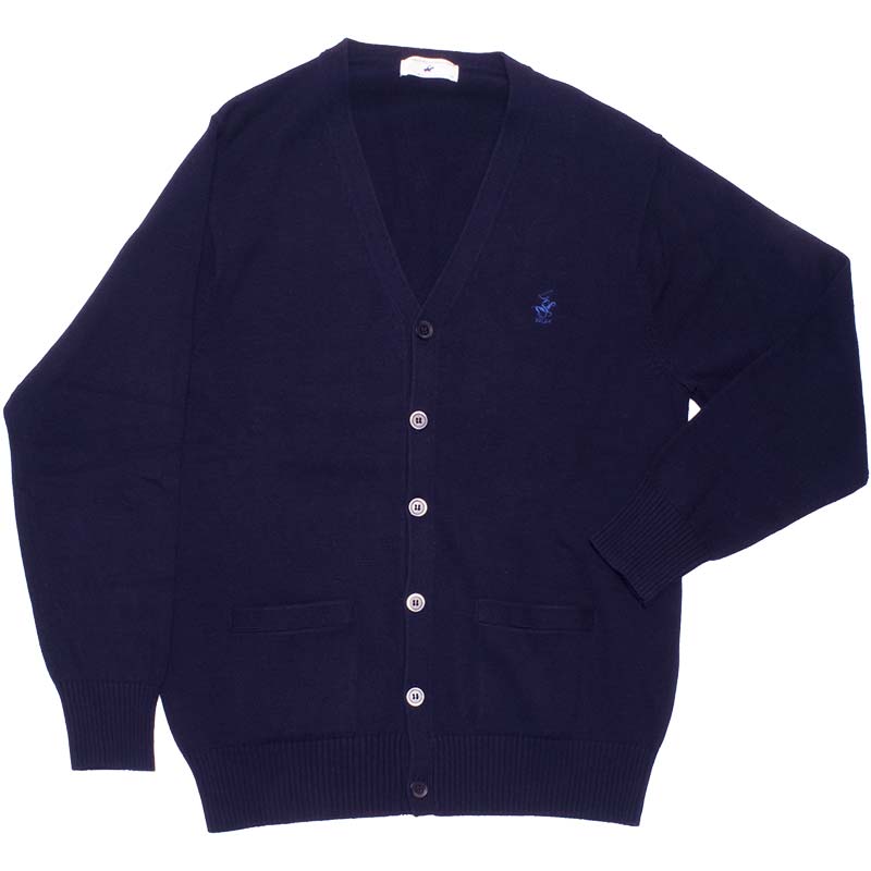 BEVERLY HILLS POLO CLUB KP964-1　綿カーディガン（紺）（HS)