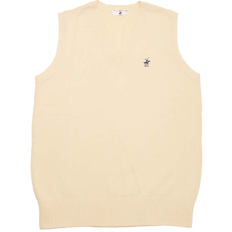 BEVERLY HILLS POLO CLUB KP960-3 前閉じベスト（オフホワイト）（HS)