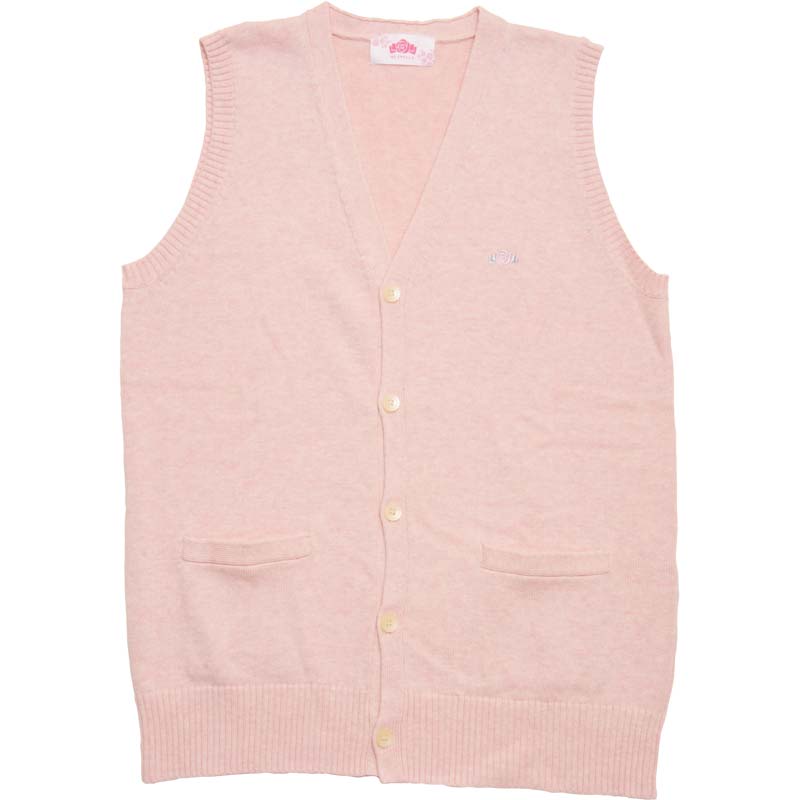 BE STELLA BK980-2 前開きベスト（ピンク）（HS)