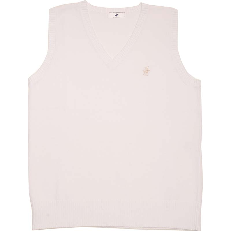BEVERLY HILLS POLO CLUB KP960-5 前閉じベスト（白）（HS)