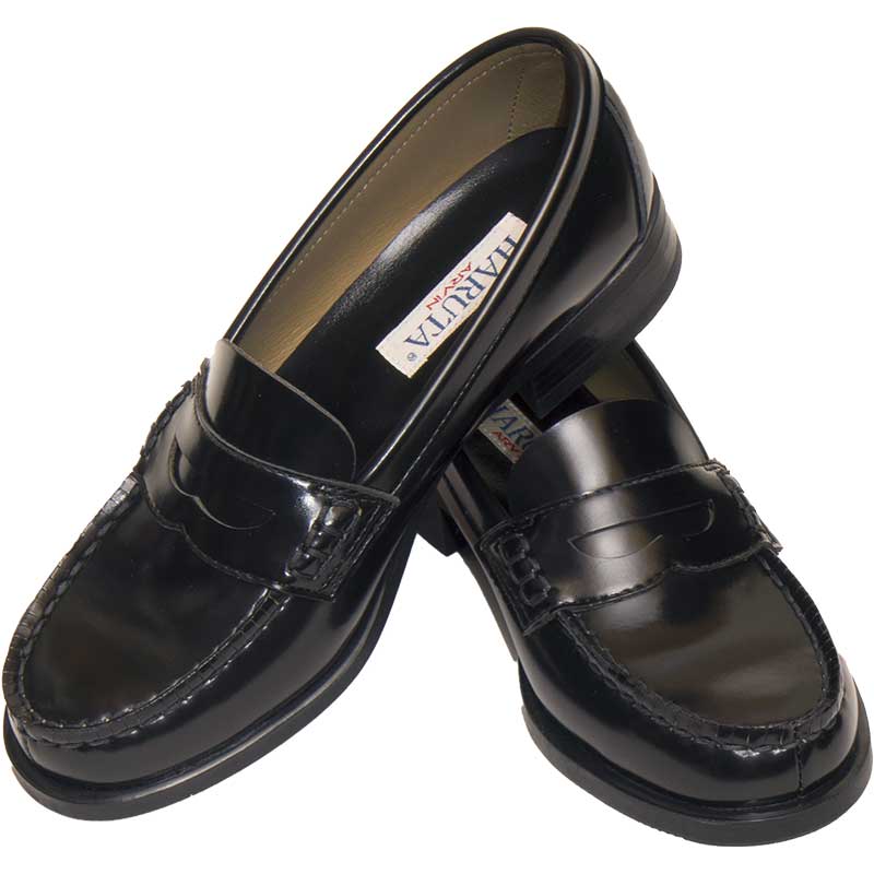 HARUTA #4505 ローファー（3E） 黒（HS)