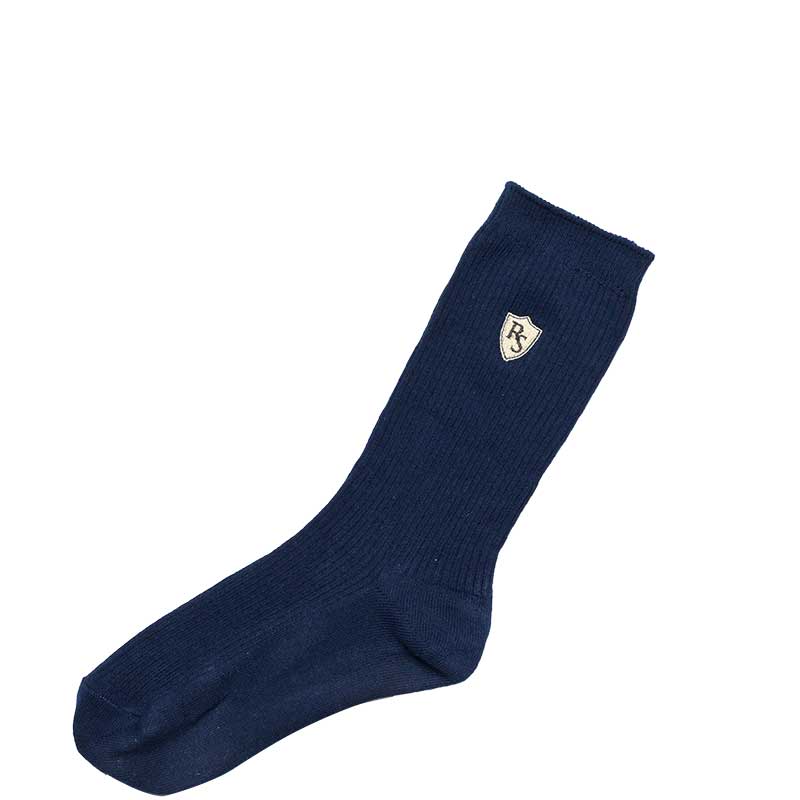 リサ アンド ザ スターライトロゴ入り紺スクールクルーソックス(27cm)（HS）