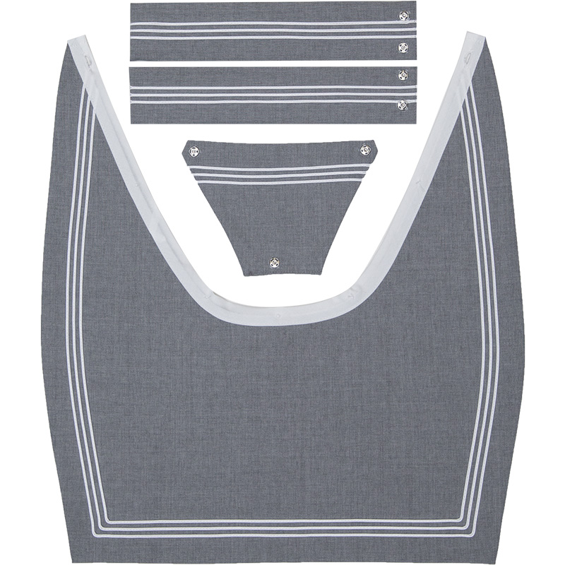 セーラー服用3本線スタンダードえり（グレー）（HS）